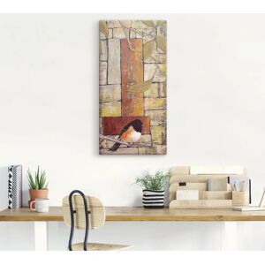 ARTland - Vogel auf einem Ast I - Orangе - Leinwandbild ARTland - Vogel auf einem Ast I - Orangе - Leinwandbild