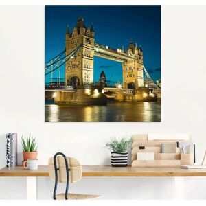 ARTLAND Tower Bridge Dämmerung London Glasbild - Wandkunst ARTLAND Tower Bridge Dämmerung London Glasbild - Wandkunst