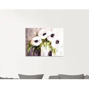 ARTLAND Lila Mohn in Vase Glasbild - Blumen Wandkunst ARTLAND Lila Mohn in Vase Glasbild - Blumen Wandkunst