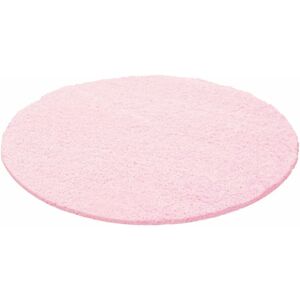 Ayyildiz Pink runder Hochflor-Teppich - Polypropylen Ayyildiz Pink runder Hochflor-Teppich - Polypropylen