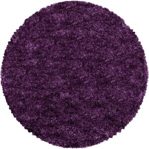 Ayyildiz Flieder Runder Fluffy Teppich - Shaggy, 50mm, 120cm Ayyildiz Flieder Runder Fluffy Teppich - Shaggy, 50mm, 120cm