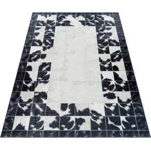 Ayyildiz Fiesta 4307 Schwarzer Teppich - Moderner Patchwork Ayyildiz Fiesta 4307 Schwarzer Teppich - Moderner Patchwork