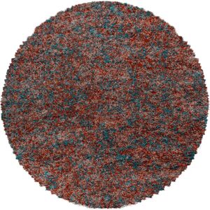AYYILDIZ TEPPICHE Enjoy Shaggy Teppich - Orange, Ø 200cm, 50mm, Wohnzimmer AYYILDIZ TEPPICHE Enjoy Shaggy Teppich - Orange, Ø 200cm, 50mm, Wohnzimmer