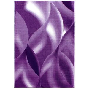 Plus - Kortluvet tæppe Abstrakt Bølge - Lila - 140x200 - Rug Plus - Kortluvet tæppe Abstrakt Bølge - Lila - 140x200 - Rug