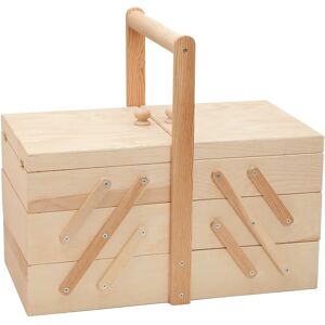 buttinette Holz Nähkästchen - 40x22x22cm - Braun - Aufbewahrungsbox buttinette Holz Nähkästchen - 40x22x22cm - Braun - Aufbewahrungsbox
