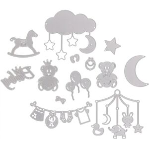 buttinette - Stanzschablonen-Set Baby - 1–10.5 cm - Stencil set buttinette - Stanzschablonen-Set Baby - 1–10.5 cm - Stencil set
