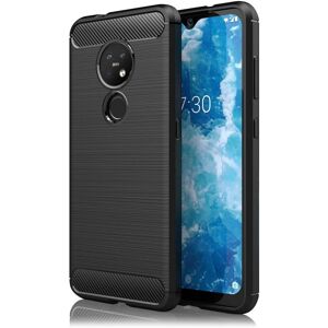 Nalia Nokia 7.2, 6.2 Carbon Look Smartphone Hülle Nalia Nokia 7.2, 6.2 Carbon Look Smartphone Hülle