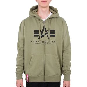 Alpha Industries Basic Zip Hoody (178325) - Full Zip Sweatshirt green (178325-011) Alpha Industries Basic Zip Hoody (178325) - Full Zip Sweatshirt green (178325-011)