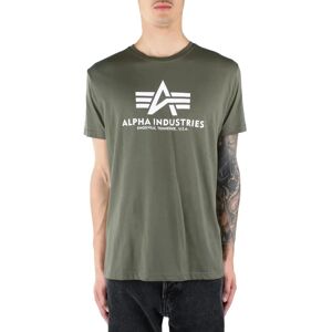 Alpha Industries Basic T-Shirt (100501) - (100501-142) olive/white Alpha Industries Basic T-Shirt (100501) - (100501-142) olive/white