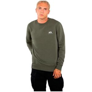 Alpha Industries Basic Sweater Small Logo (188307) - olive (188307-142) Alpha Industries Basic Sweater Small Logo (188307) - olive (188307-142)