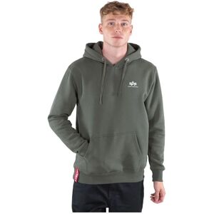 Alpha Industries Small Logo Olive Hoodie - Hoodies Alpha Industries Small Logo Olive Hoodie - Hoodies