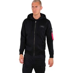 Alpha Industries Back Print Zip Hoody (128342) - black (128342-03) Alpha Industries Back Print Zip Hoody (128342) - black (128342-03)