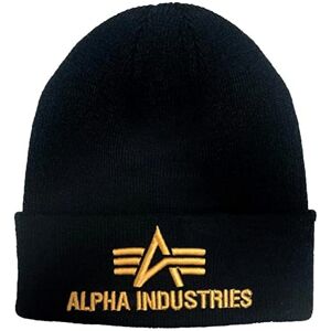 Alpha Industries 3d Beanie (168910) - black yellow gold Alpha Industries 3d Beanie (168910) - black yellow gold