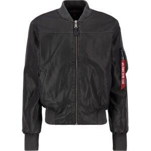 Alpha Industries Men - Bomber Jackets MA-1 Faux Leather Vintage - Bomber Jacket Alpha Industries Men - Bomber Jackets MA-1 Faux Leather Vintage - Bomber Jacket