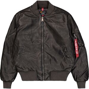 Alpha Industries Men - MA-1 Faux Leather Vintage Bomber Jacket - Bomber Jacket Alpha Industries Men - MA-1 Faux Leather Vintage Bomber Jacket - Bomber Jacket