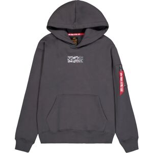 Alpha Industries Hombre - Sudadera con Capucha Placa de Metal - Sudadera Alpha Industries Hombre - Sudadera con Capucha Placa de Metal - Sudadera