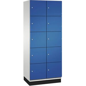 C+P CAMBIO Staubschrank - 10 Fächer, Hellgrau/Enzianblau/Rubinrot - Langlebige Stahlkonstruktion C+P CAMBIO Staubschrank - 10 Fächer, Hellgrau/Enzianblau/Rubinrot - Langlebige Stahlkonstruktion