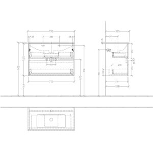 Sanipa - Solo One Euphoria-Compact - Badezimmer-Unterschrank-Set Sanipa - Solo One Euphoria-Compact - Badezimmer-Unterschrank-Set
