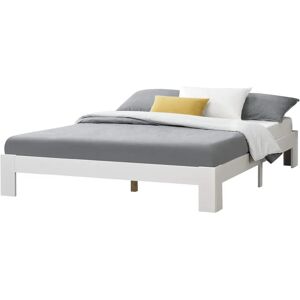 en.casa Letto in pino Raisio - Doppio - Bianco opaco - 180x200cm en.casa Letto in pino Raisio - Doppio - Bianco opaco - 180x200cm