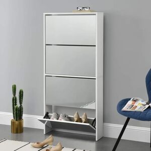 En.casa Vogar Meuble à chaussures - Blanc, Moderne, Gain de place - Publicité En.casa Vogar Meuble à chaussures - Blanc, Moderne, Gain de place - Publicité