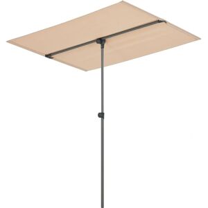 Parasol rectangulaire beige Protec Carsoli - Rotation à 360°, Hauteur réglable - Publicité Parasol rectangulaire beige Protec Carsoli - Rotation à 360°, Hauteur réglable - Publicité