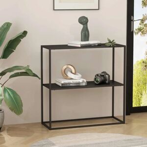 en.casa - Table console Strömstad - Noir mat - 80x80x26 cm - Publicité en.casa - Table console Strömstad - Noir mat - 80x80x26 cm - Publicité