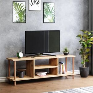 en.casa - Meuble TV en Bois 43x120x29cm - Mobilier Moderne - Publicité en.casa - Meuble TV en Bois 43x120x29cm - Mobilier Moderne - Publicité