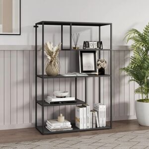 en.casa Sievi Estantería de Acero 4 Niveles - Negro en.casa Sievi Estantería de Acero 4 Niveles - Negro