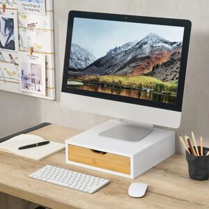 en.casa Vieremä Organizador de Escritorio - Blanco, 9x30x31cm en.casa Vieremä Organizador de Escritorio - Blanco, 9x30x31cm