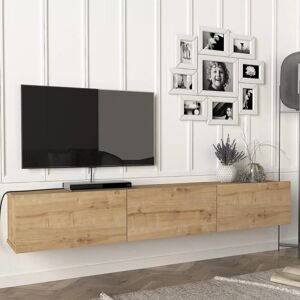 En.casa Vihti Mueble de TV suspendido - Efecto roble En.casa Vihti Mueble de TV suspendido - Efecto roble