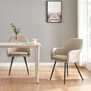 en.casa Sillas de comedor Kannonkoski - Beige en.casa Sillas de comedor Kannonkoski - Beige