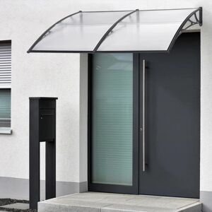 en.casa Mellerud 300x100cm Auvent Transparent Noir - Publicité en.casa Mellerud 300x100cm Auvent Transparent Noir - Publicité