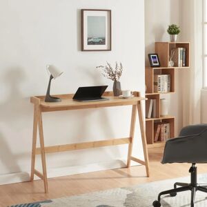 en.casa Escritorio Härryda de bambú - 107/123x47/53cm - Natural en.casa Escritorio Härryda de bambú - 107/123x47/53cm - Natural