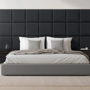 neu.haus Panneaux Muraux Carpino - Noir - Pack de 4, 30x30cm - Publicité neu.haus Panneaux Muraux Carpino - Noir - Pack de 4, 30x30cm - Publicité