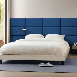 Panneaux Muraux en Velours Carpino - Pack de 3 - Bleu Marine - Décoration Murale - Publicité Panneaux Muraux en Velours Carpino - Pack de 3 - Bleu Marine - Décoration Murale - Publicité