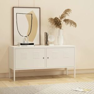 en.casa Pyhtää Armario - Blanco, Estantes Ajustables, Con Cerradura en.casa Pyhtää Armario - Blanco, Estantes Ajustables, Con Cerradura