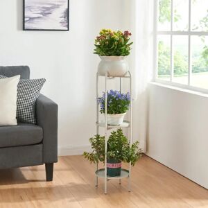 en.casa - Support pour plantes Altena 3 niveaux métal 95x27x27cm - Beige - Publicité en.casa - Support pour plantes Altena 3 niveaux métal 95x27x27cm - Beige - Publicité