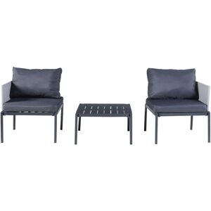 Casa.pro Conjunto de muebles de jardín Accettura - Gris Casa.pro Conjunto de muebles de jardín Accettura - Gris