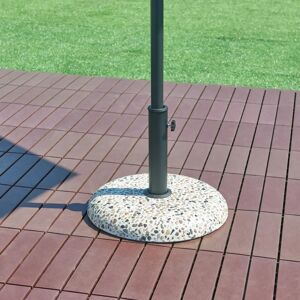 Casa.pro - Support pour Parasol en Béton Aspect Gravier - Ø45cm - Publicité Casa.pro - Support pour Parasol en Béton Aspect Gravier - Ø45cm - Publicité