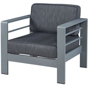 Silla de jardín Avise - 62x81x70cm - Gris oscuro Silla de jardín Avise - 62x81x70cm - Gris oscuro