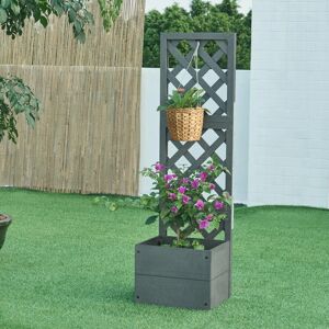 Jardinera WPC Amstelveen 135x40x30cm - Gris Jardinera WPC Amstelveen 135x40x30cm - Gris