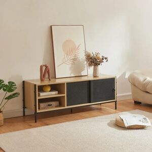 en.casa Tysnes Mueble de TV 120x40x45 cm Negro Moderno en.casa Tysnes Mueble de TV 120x40x45 cm Negro Moderno