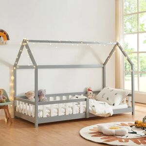 en.casa Hesel Cama infantil - Forma de casa, Barandilla, Montaje fácil en.casa Hesel Cama infantil - Forma de casa, Barandilla, Montaje fácil
