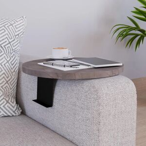 es.casa Bandeja Ajustable para Sofá Mármol Gris Ø34Cm - Bandeja es.casa Bandeja Ajustable para Sofá Mármol Gris Ø34Cm - Bandeja