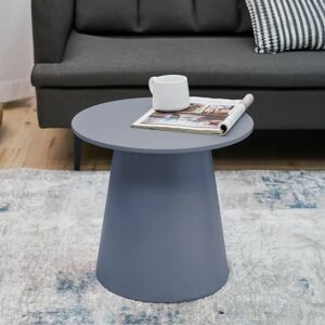 Table de Salon Nyd Ronde - Bleu gris - Publicité Table de Salon Nyd Ronde - Bleu gris - Publicité