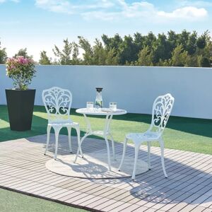Set de bistró de 3 piezas casa.pro - Muebles de exterior con orificio para sombrilla Set de bistró de 3 piezas casa.pro - Muebles de exterior con orificio para sombrilla