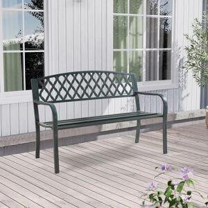 Banque de jardin Home.pro Opsasar 127x54x88cm - Style vintage, acier durable, 3 places - Publicité Banque de jardin Home.pro Opsasar 127x54x88cm - Style vintage, acier durable, 3 places - Publicité