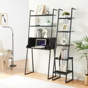 EN.CASA Storfjord - Conjunto de Muebles - Escritorio y estantería escalera EN.CASA Storfjord - Conjunto de Muebles - Escritorio y estantería escalera