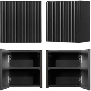 EN.CASA Armario de Pared Negro - Newport 30x30x19 cm - Mueble de Baño EN.CASA Armario de Pared Negro - Newport 30x30x19 cm - Mueble de Baño