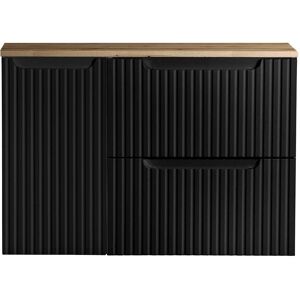 en.casa Armario de baño de pared con 2 cajones - Moderno, ahorro de espacio en.casa Armario de baño de pared con 2 cajones - Moderno, ahorro de espacio